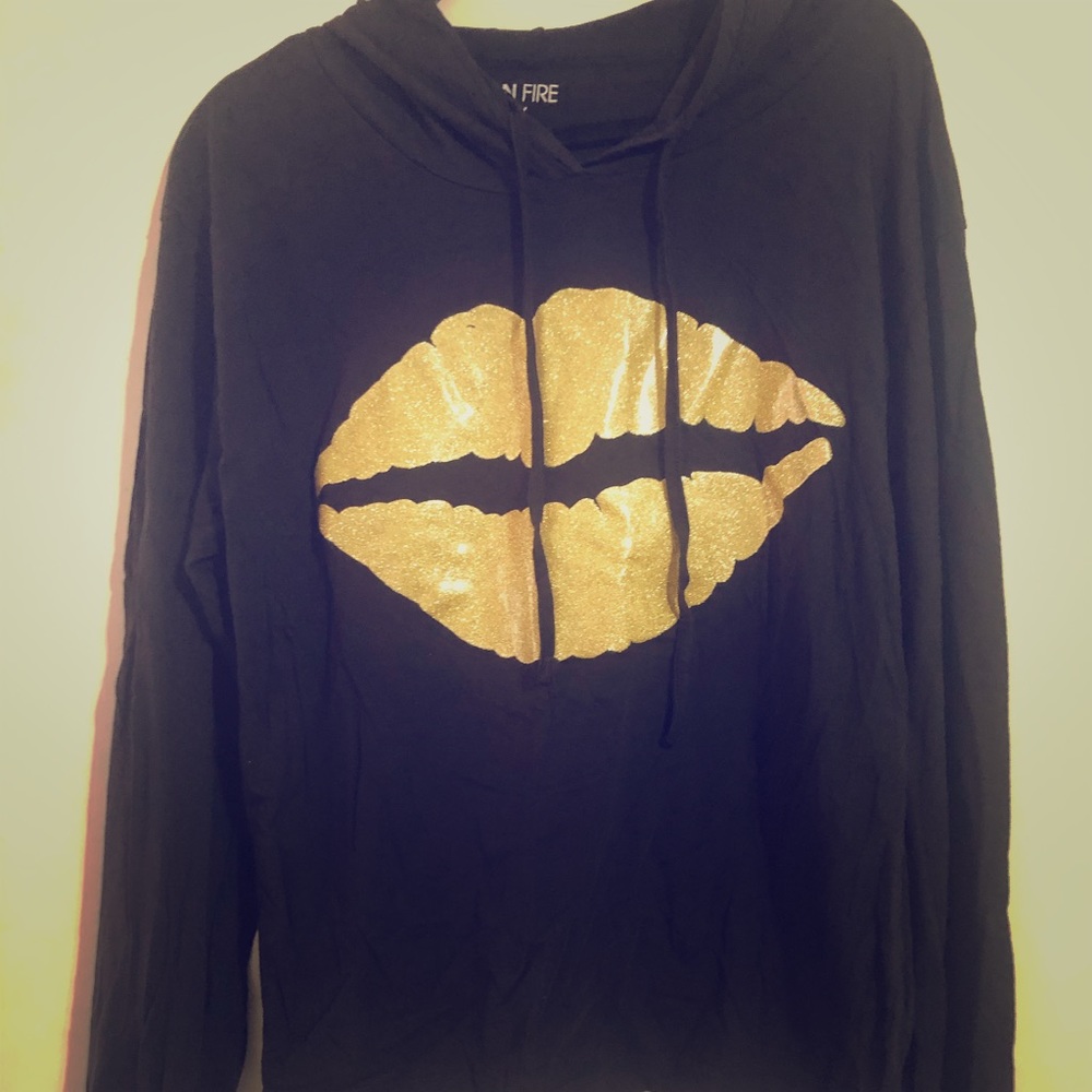 Good lips Long sleeve hoodie shirt